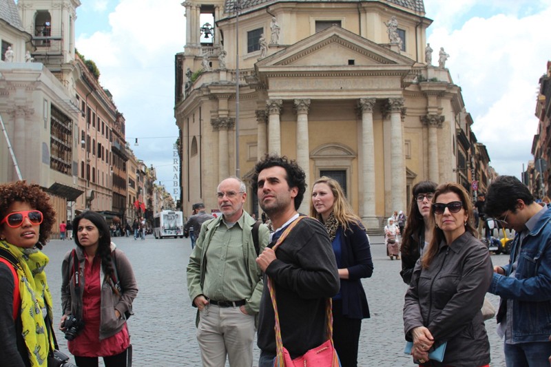 students in Rome with Lita
