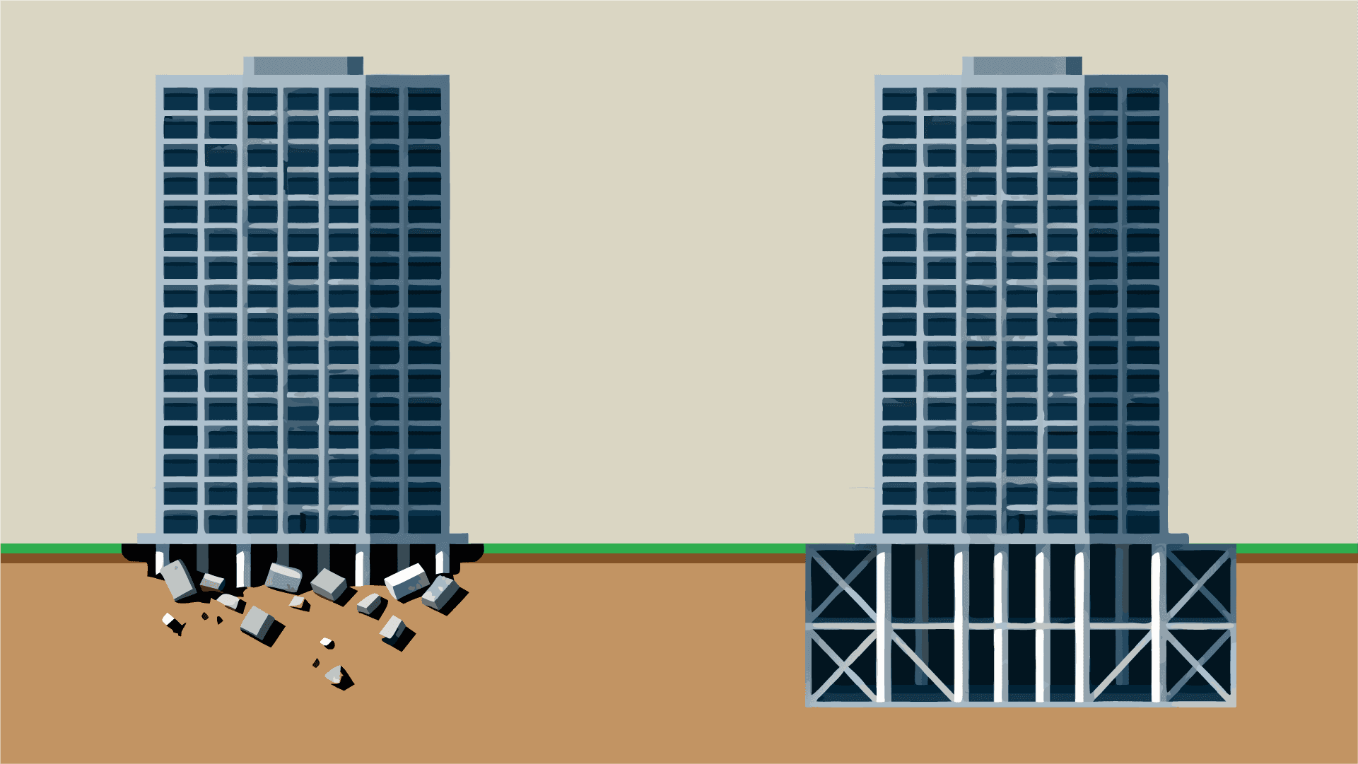 Valuation Arbitrage - Same builing, different foundations