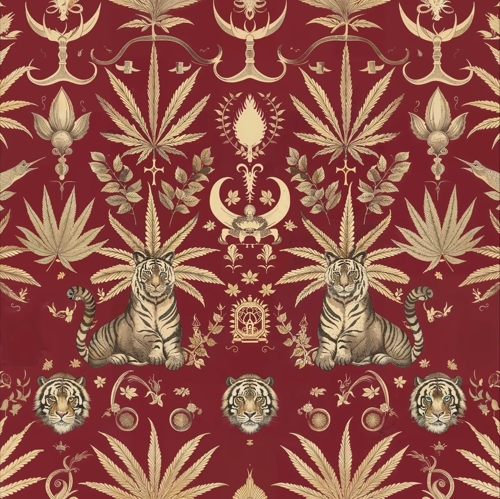 Gilded Leaf Cannabis Co. Victorian Pattern