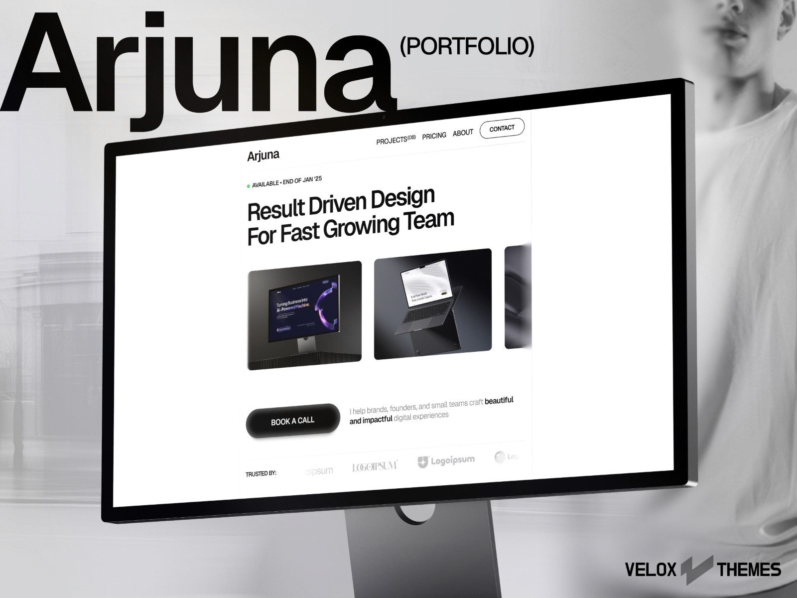 Arjuna — 极简动效创意机构官网设计灵感