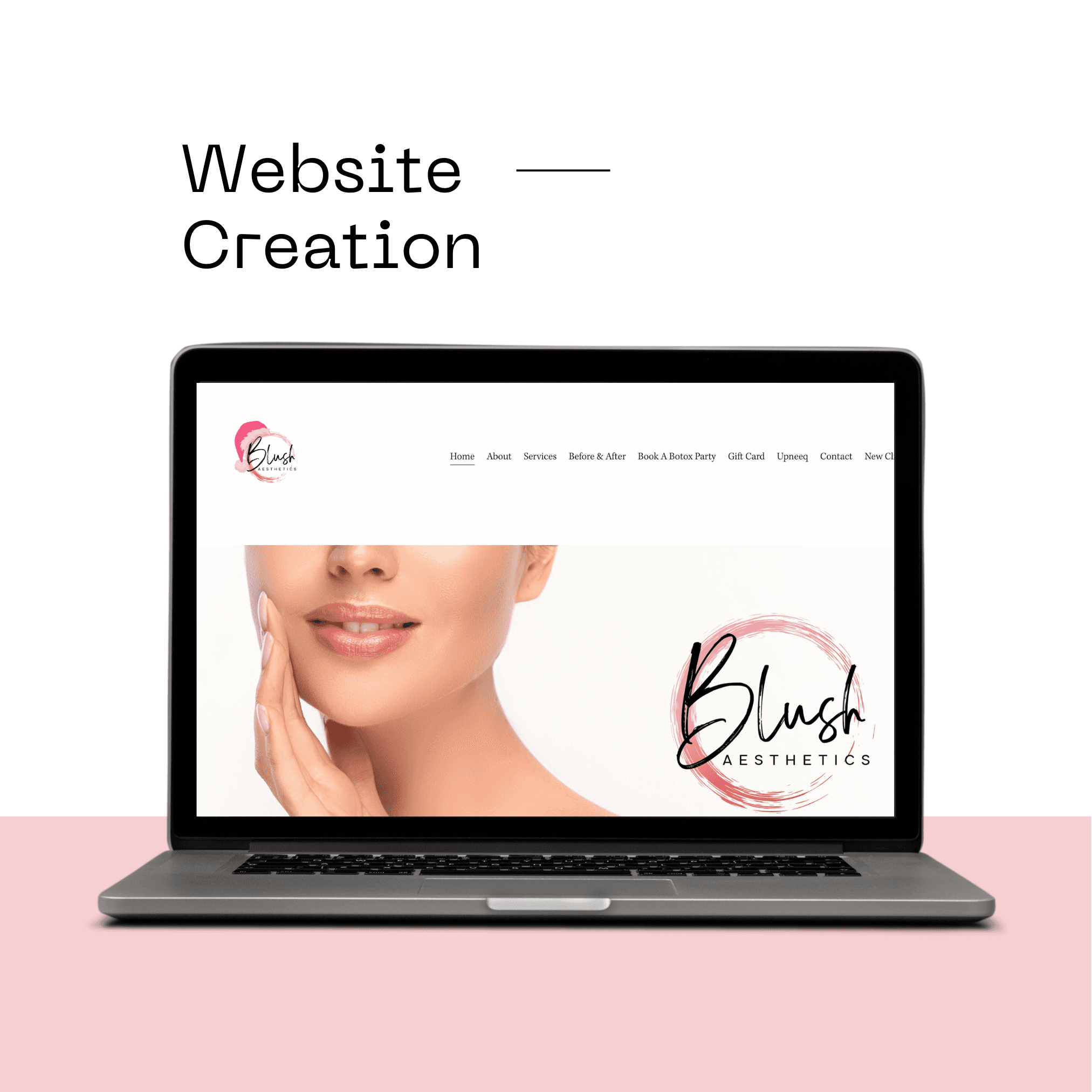 Web Design For Blush Aesthetics