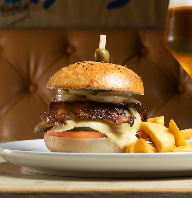 Hamburguesa de Carne de Res y Cerdo