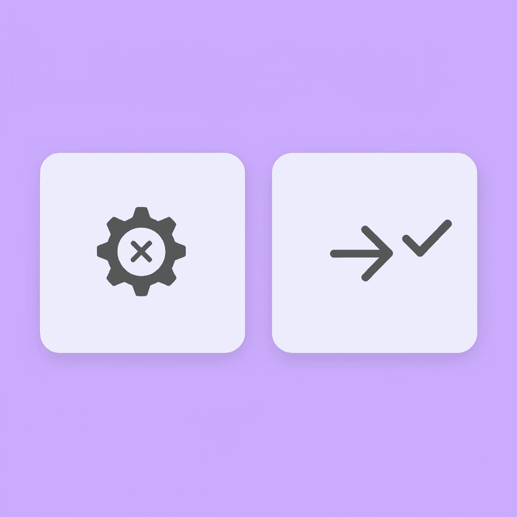 Before: basic integration tool icon, After: comprehensive enterprise platform icon