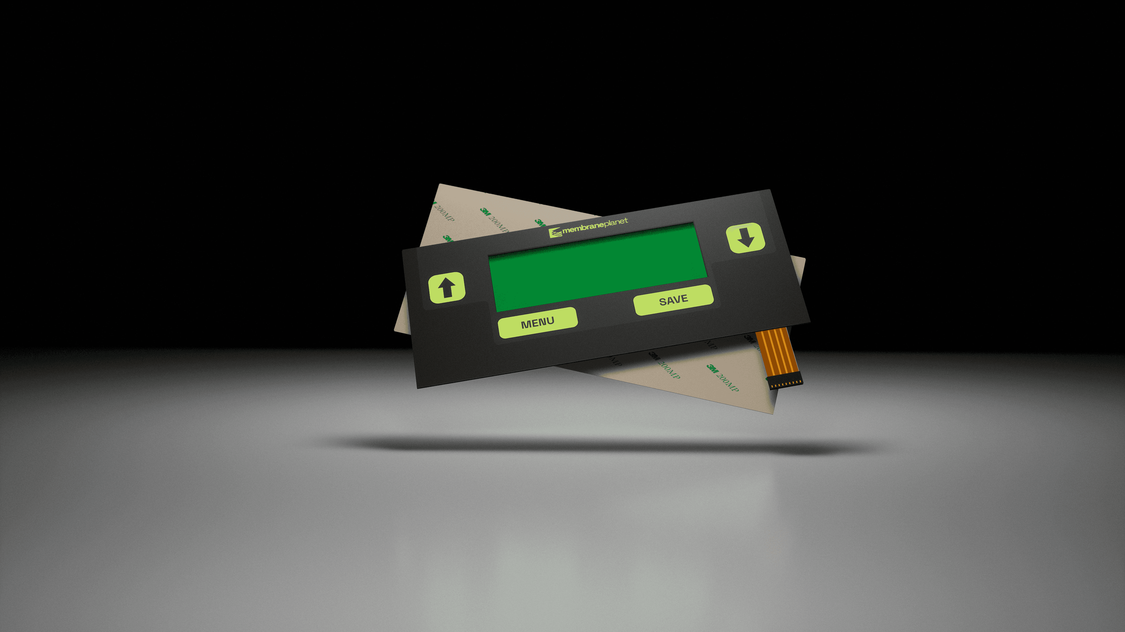 Detailed image of a custom-designed membrane panel for industrial use