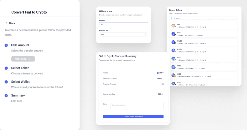 On/off ramping workflow