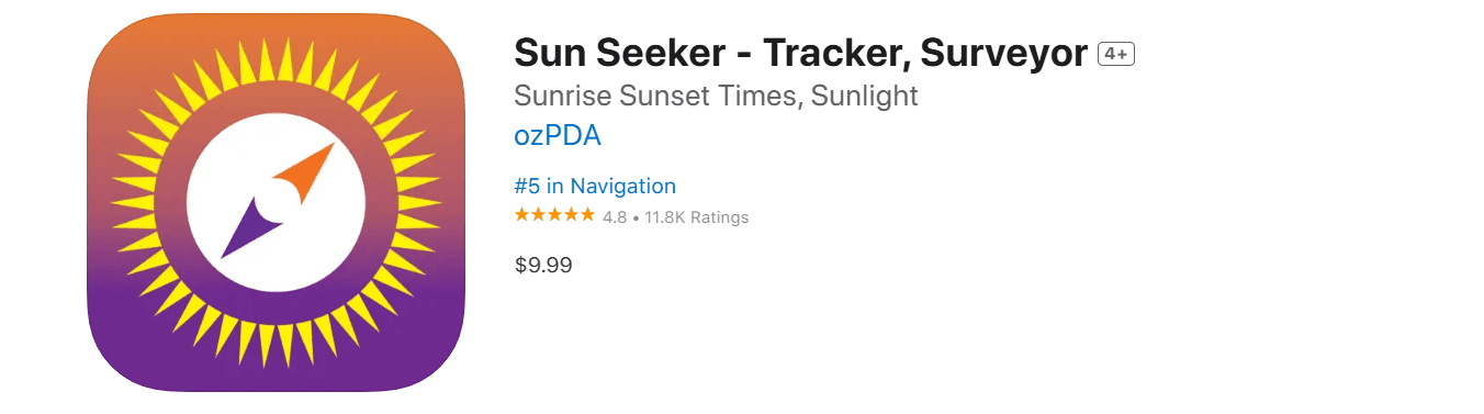 Tools - Best Sun Tracker App