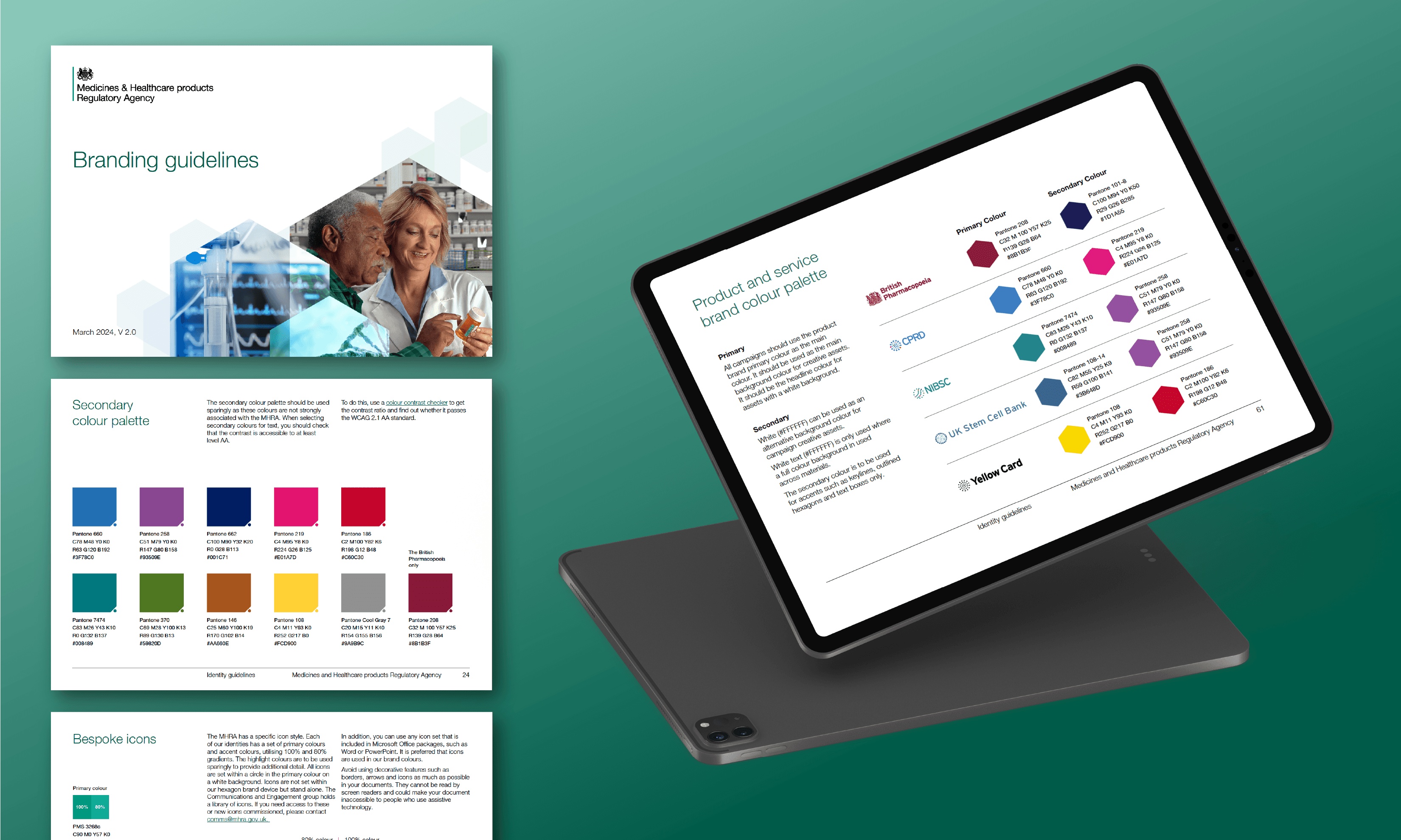MHRA brand guideline mock up