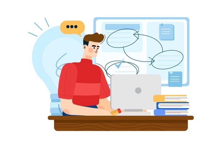 The image shows a group of AI engineers collaborating in a modern tech office, engaged around computer screens as they discuss innovative solutions to complex problems. Their teamwork highlights critical thinking and problem solving skills, essential for addressing technical challenges and developing effective strategies in stressful situations.