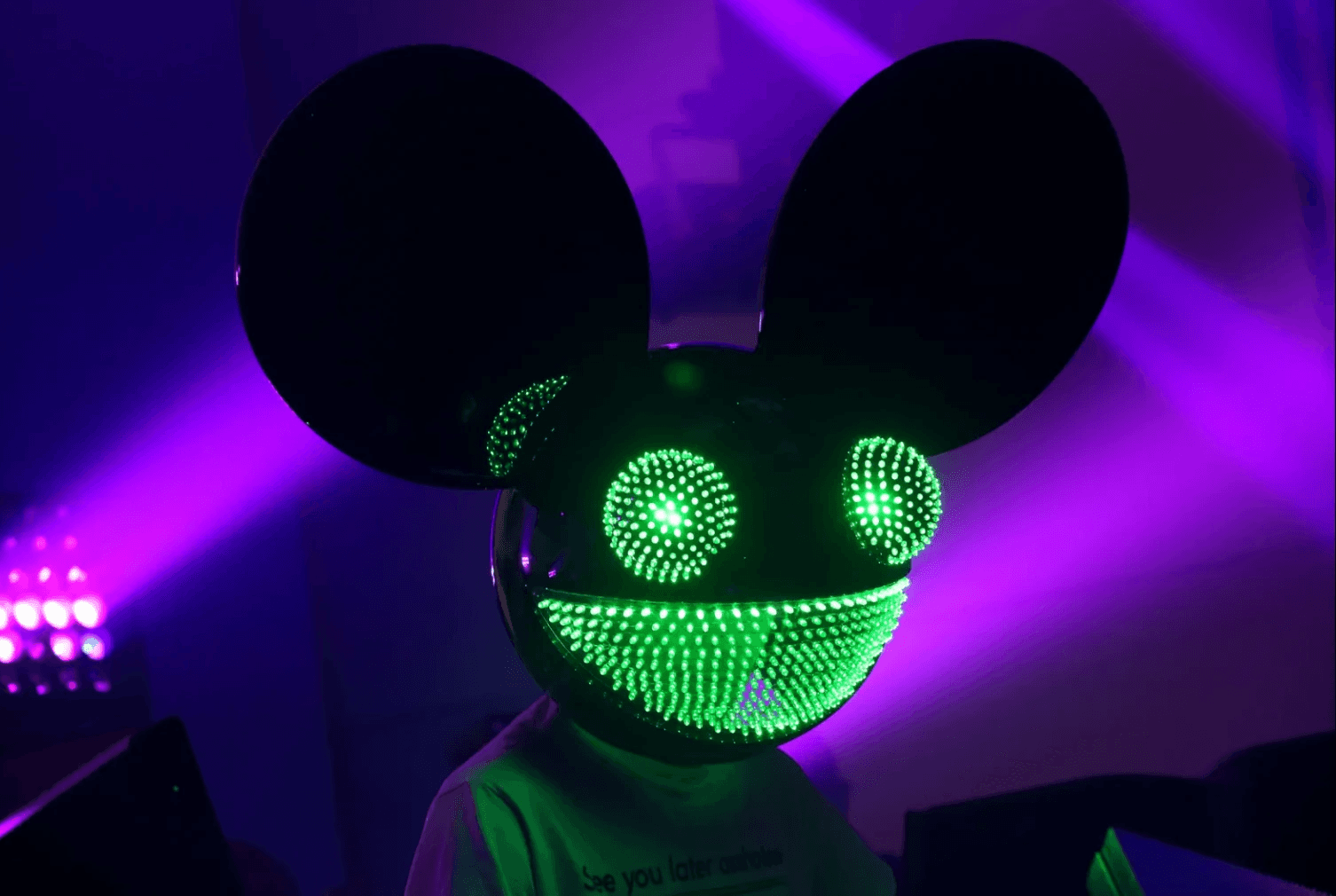 Deadmau5 (pronounced “dead mouse”), a Canadian electronic music producer and DJ