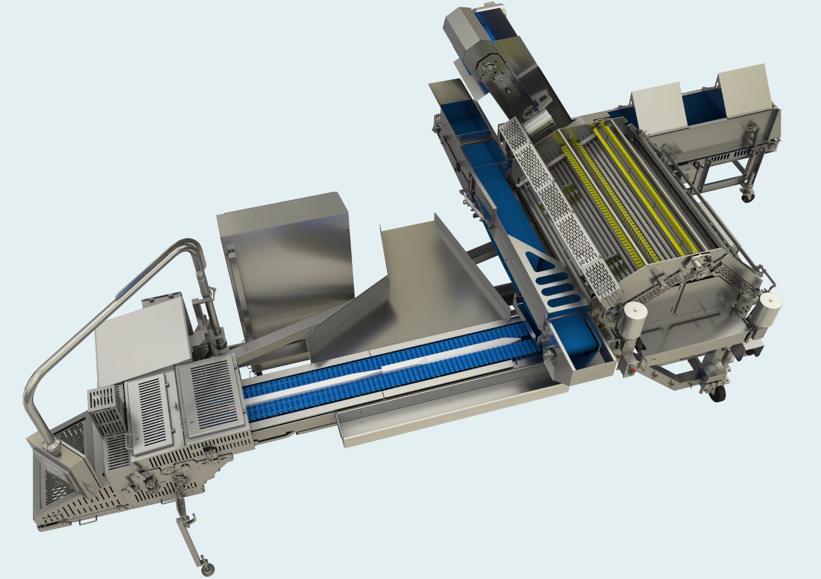 Rendered new machine frame