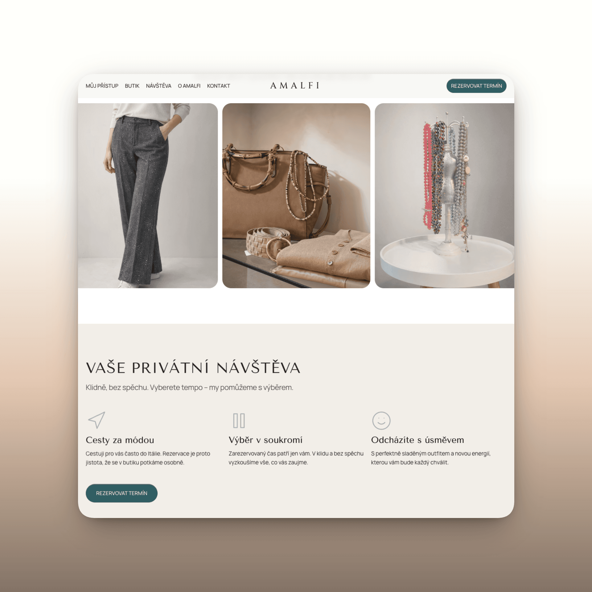 Three vibrant posters feature close-up images of orange, kiwi, and pomegranate. They each say "Find your flavor" with a free offer, set against orange, green, and red backgrounds.