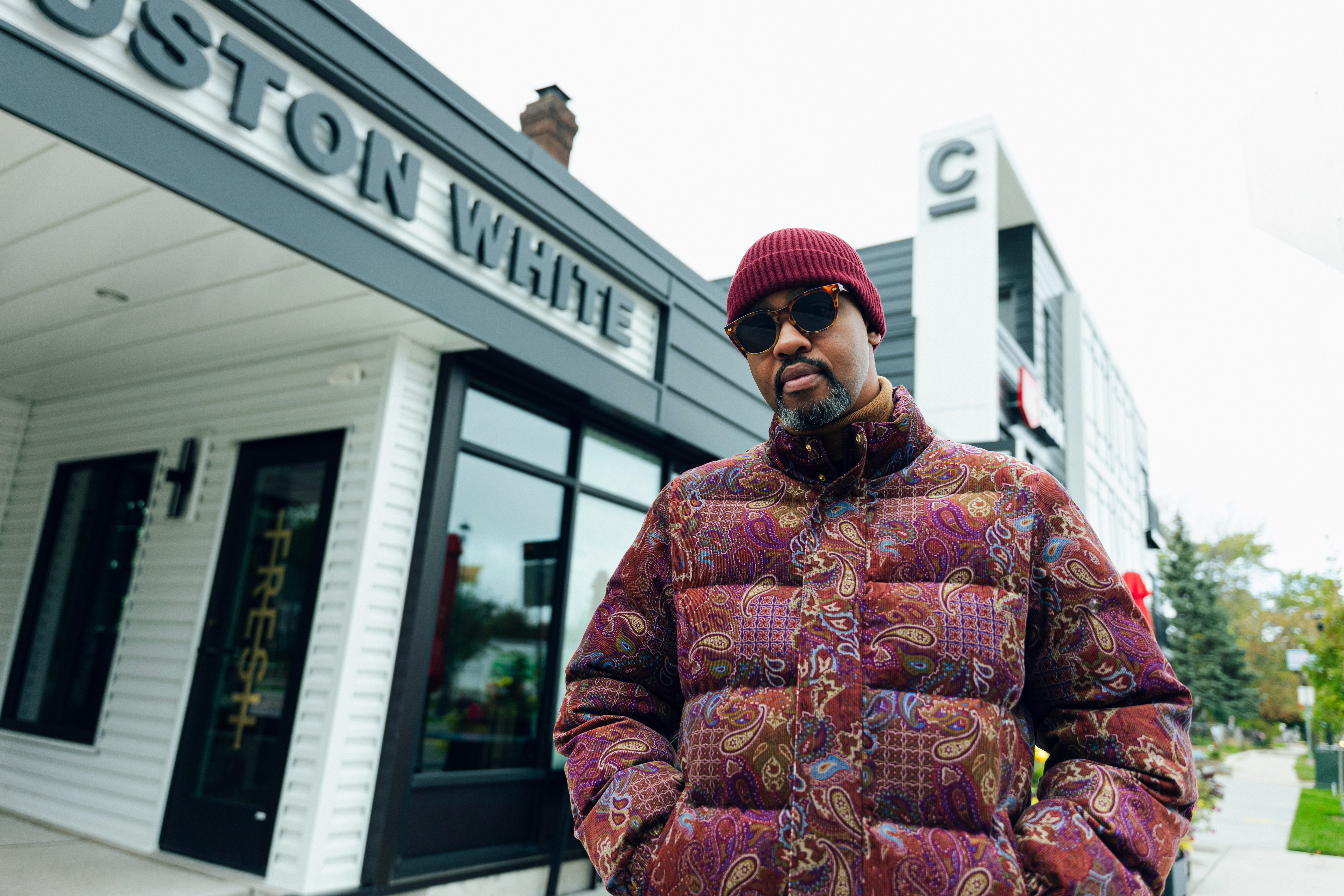 Sit-down interview — natural setting