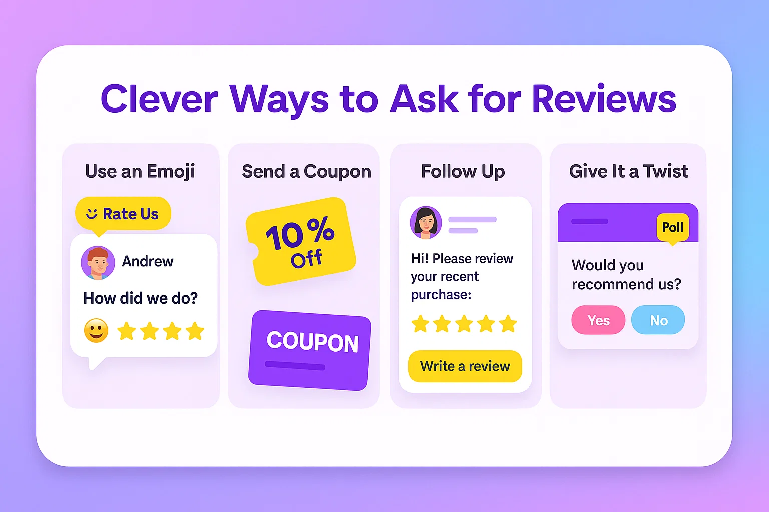 clever ways to ask for reviews