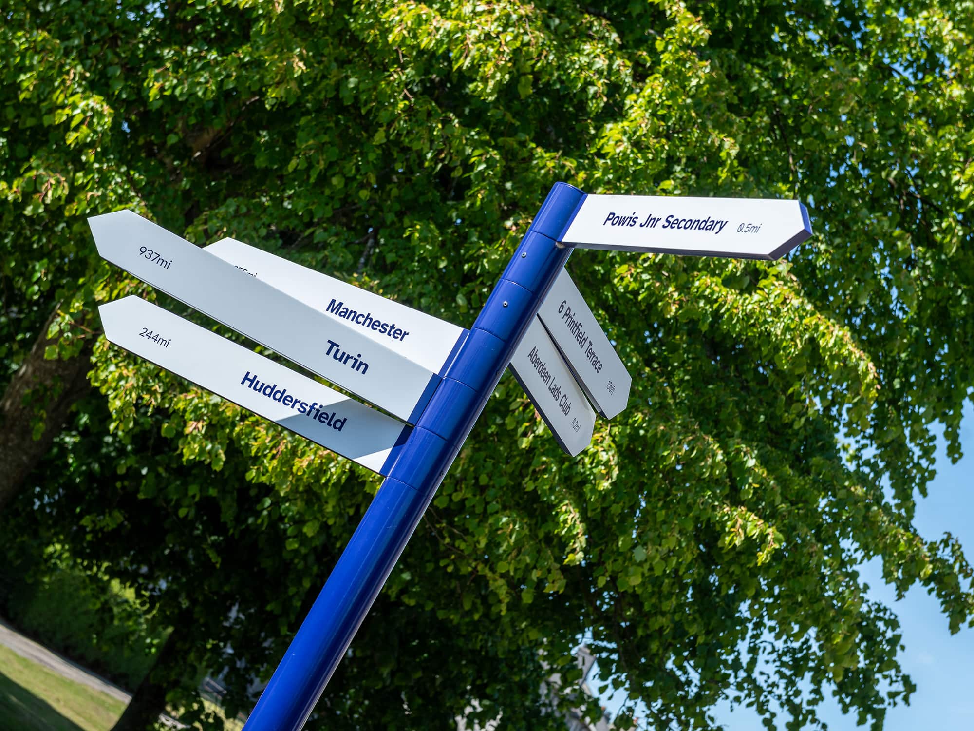 wayfinding signpost walking trail