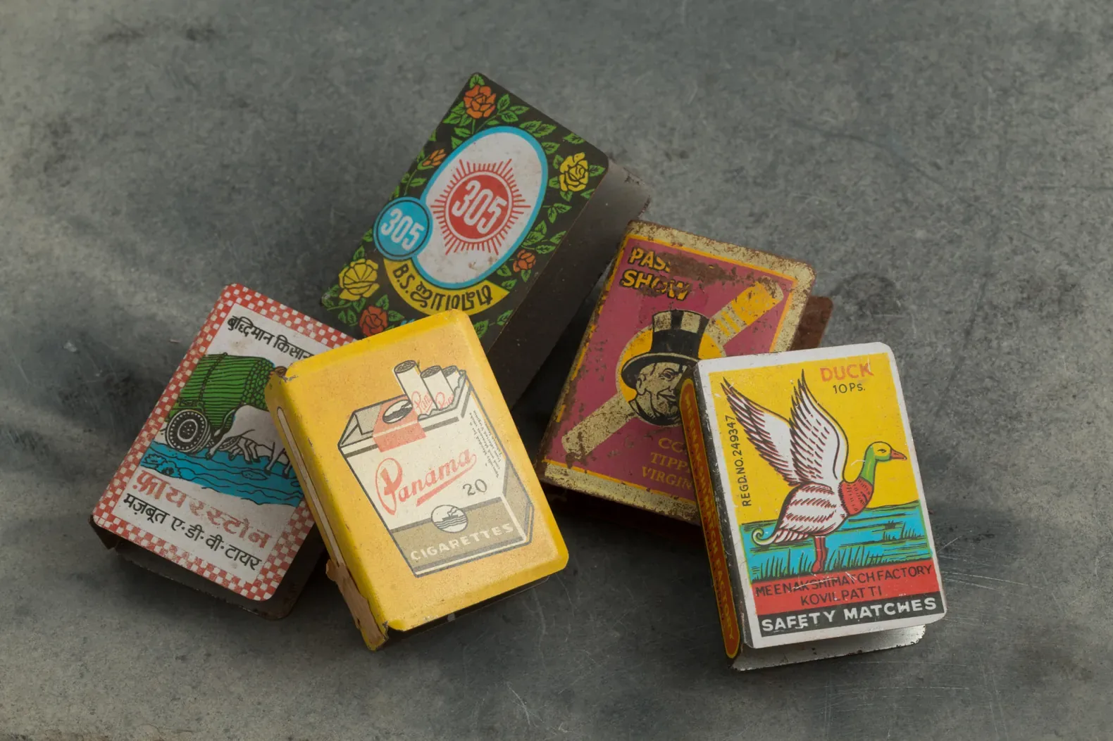 Vintage matchboxes