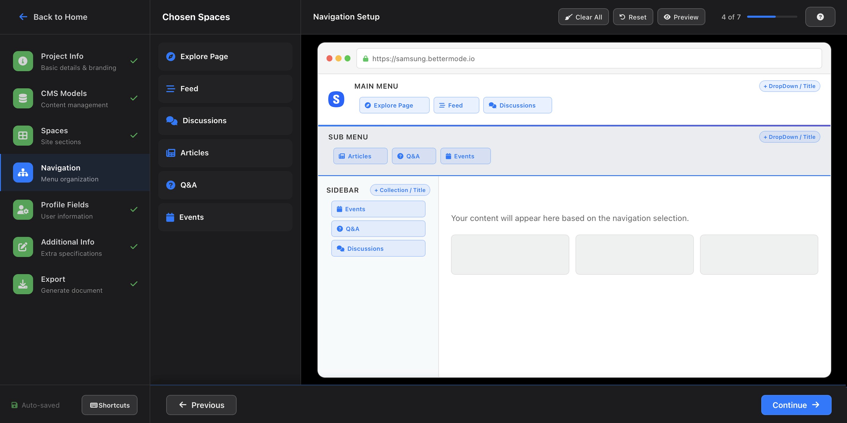 AI Assistant for Design Documentation - Navigation