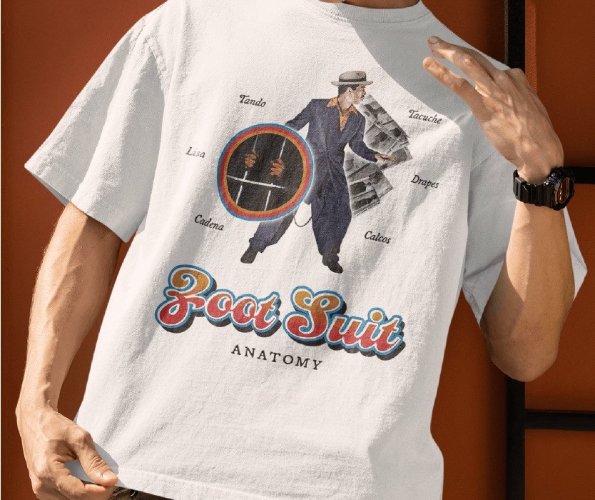 Zoot Suit Riots, Anatomy T-shirt Design