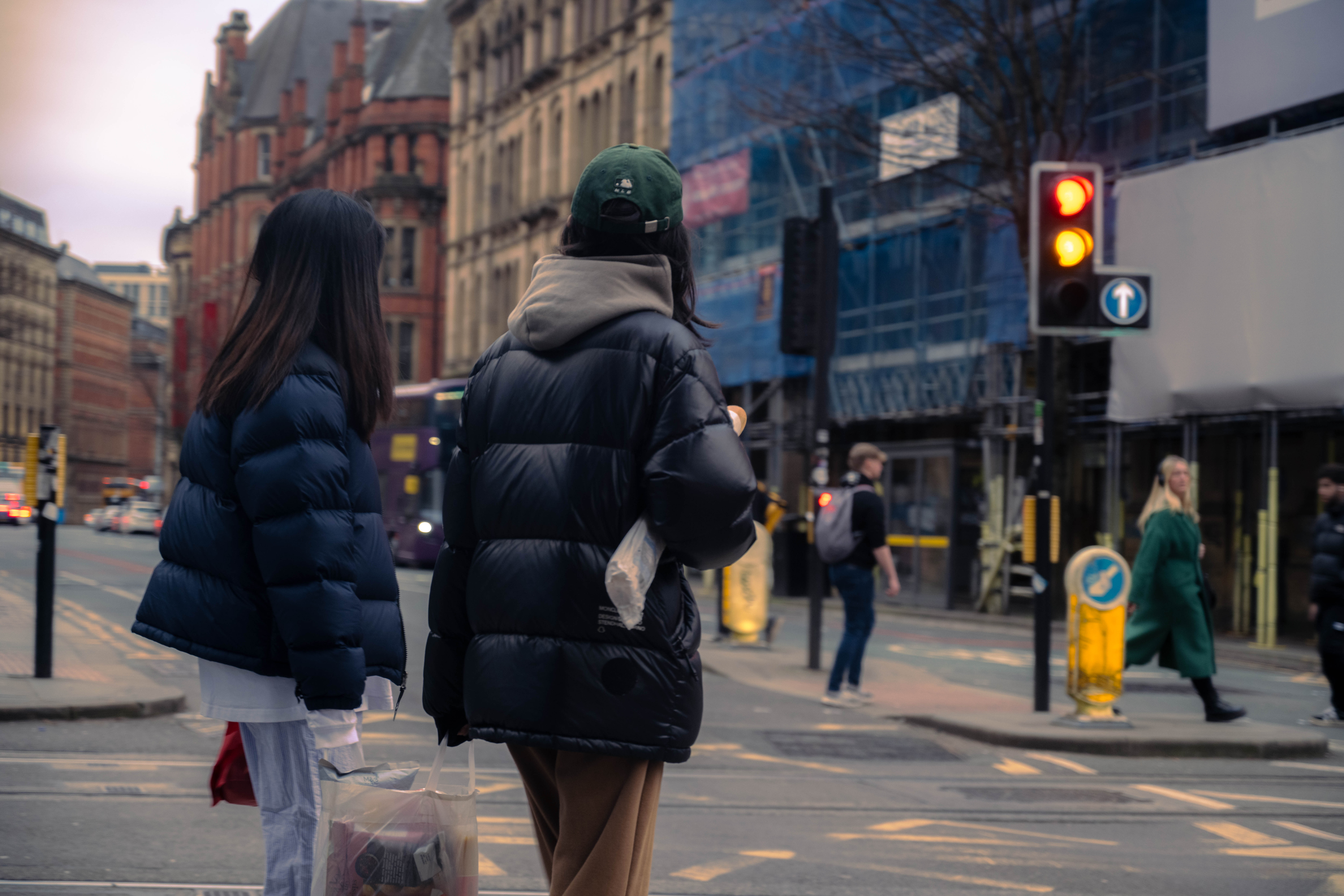 cinematic girls crossing