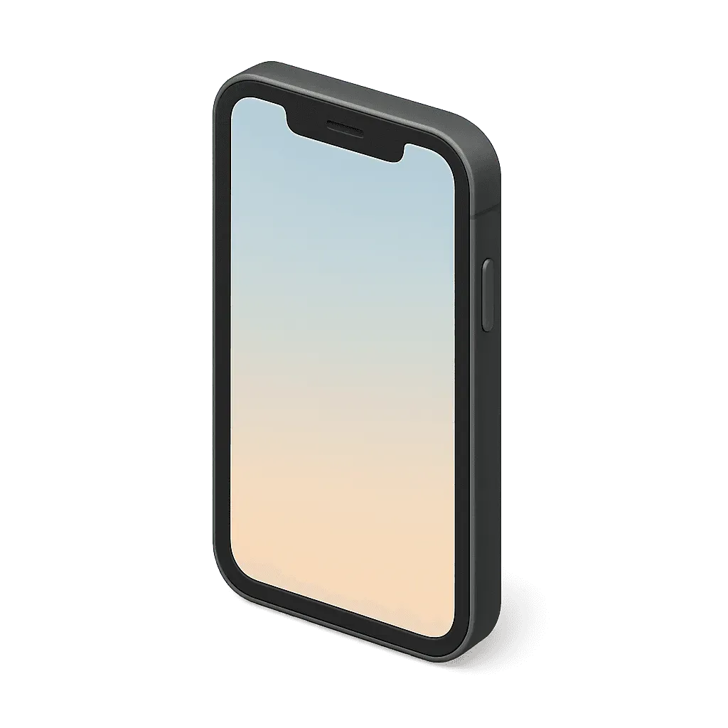 3d mock-up icon of a phone