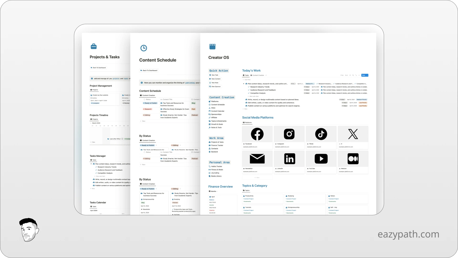 Social Media Notion Templates - HeyIsmail