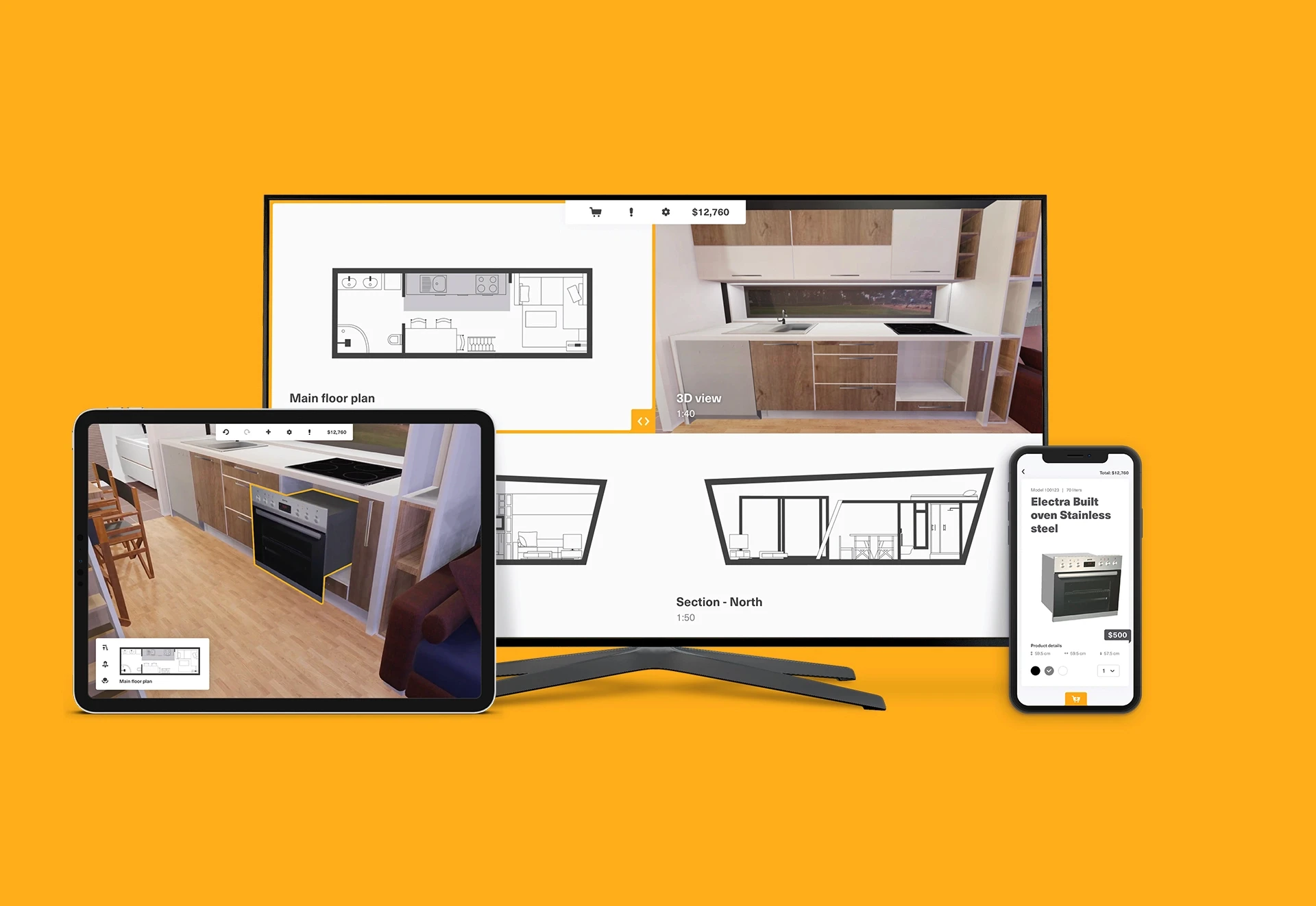 A high-fidelity cover shot of the Tiny House 3D Configurator case study by Nudgix. It showcases an immersive, user-friendly interface designed to boost conversion rates and secure investor funding for PropTech startups.