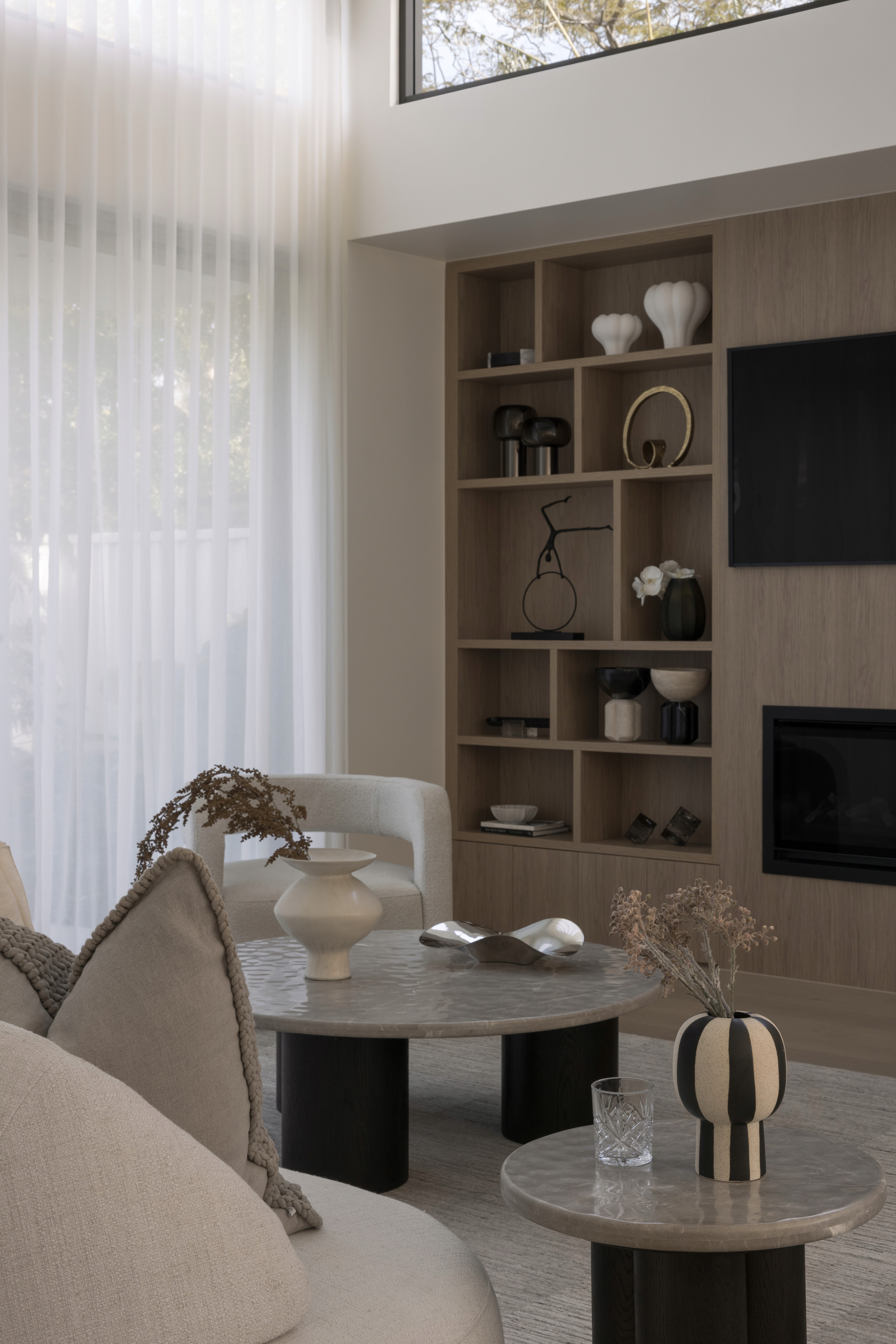 designer living room in a modern duplex sydney