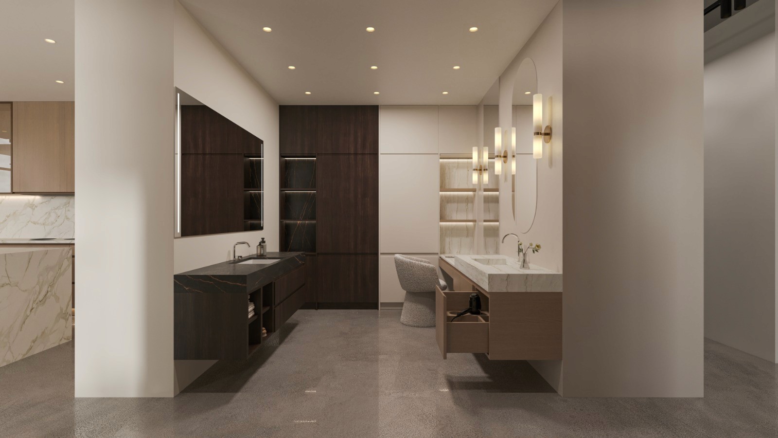 Kabeenet Showroom bathroom and vanity display