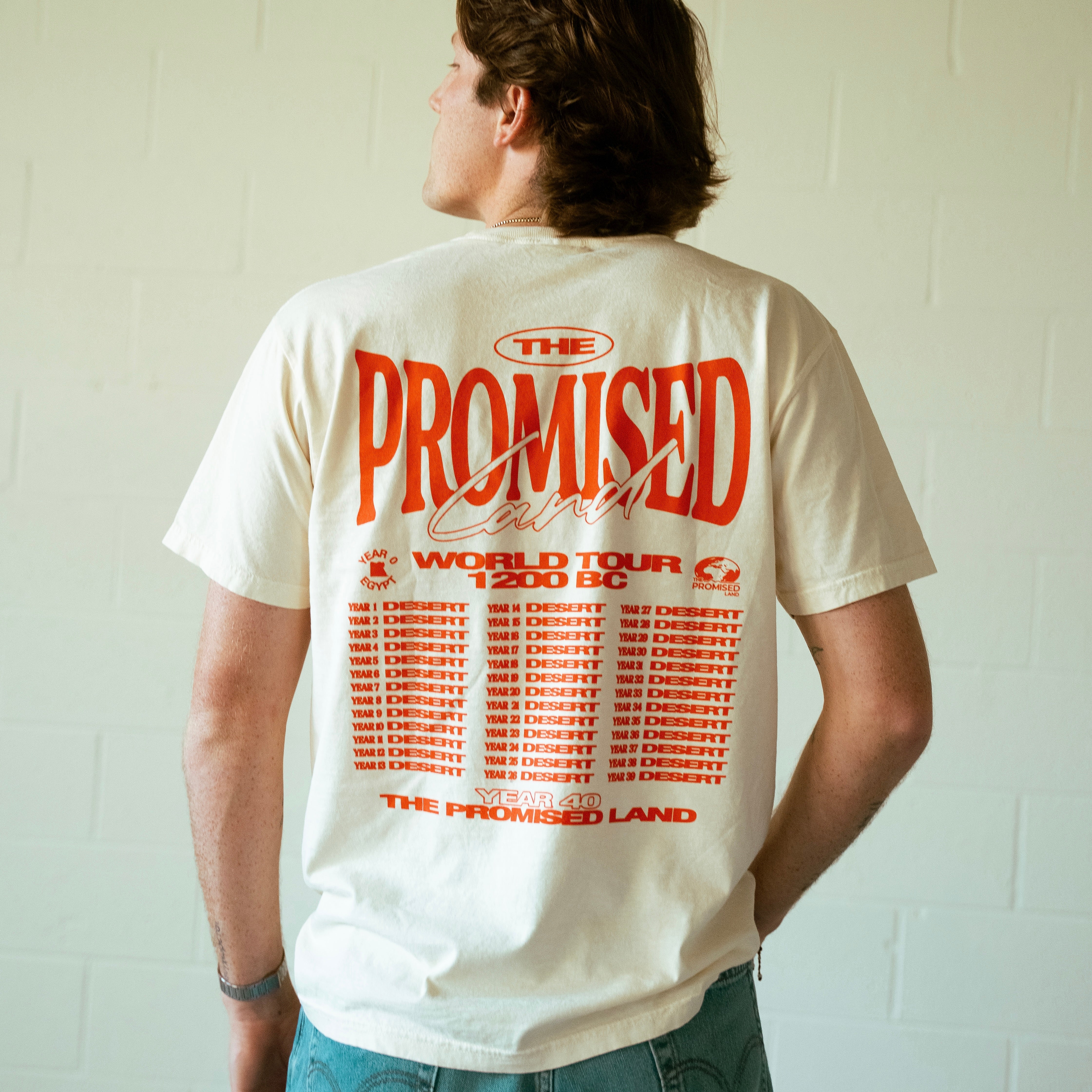 World Tour Tee - The Promised Land Merch | The Exodus as a Comedy