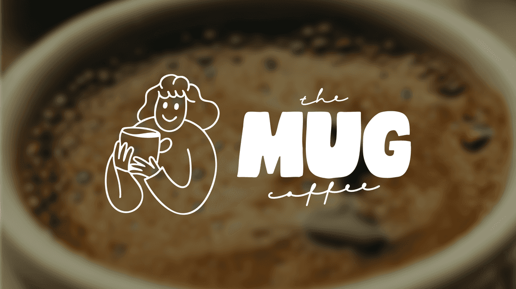 A black and white image of a handrawn logo