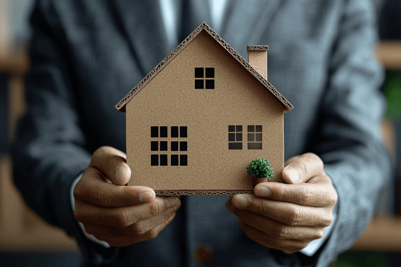 Smiling young woman with long hair standing against a dark green background, holding a finger to her chin.