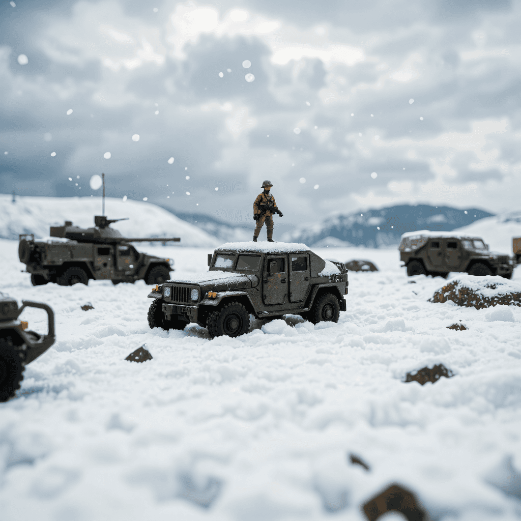 product photography of miniature figurine