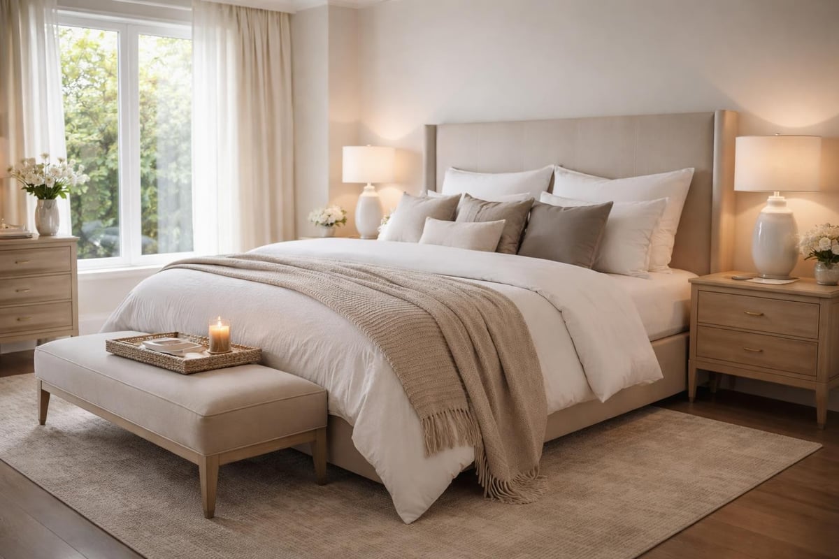 Bedroom staging transformation