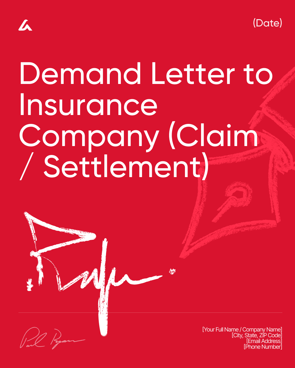Demand Letter to Insurance Company (Claim / Settlement)