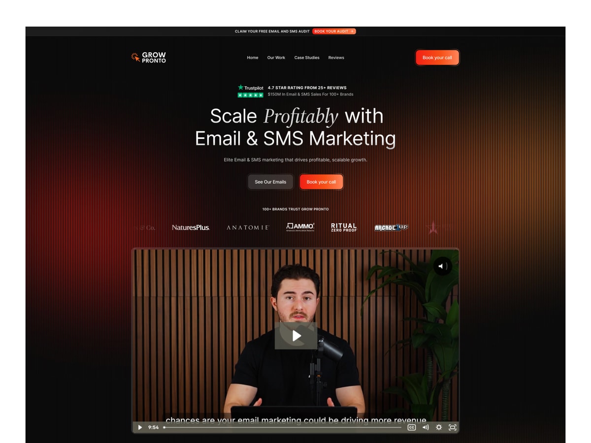 Grow Pronto agency website thumbnail from the Framer Gallery