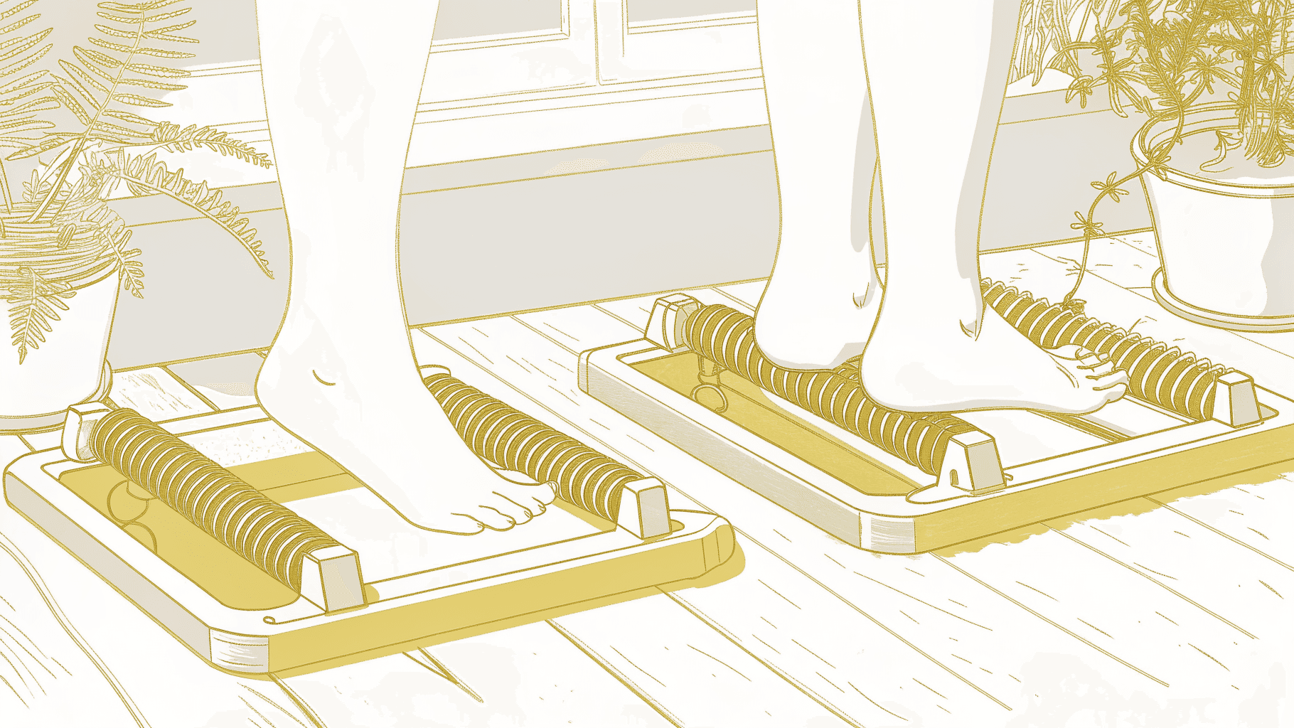 Reformer carriage at rest beside a tension-loaded Megaformer carriage showing continuous spring resistance