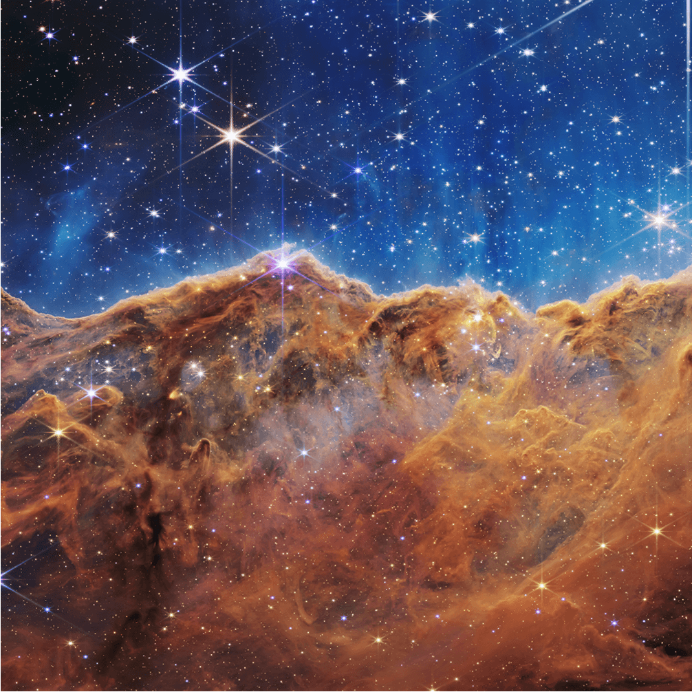 Cosmic Cliffs — Carina Nebula (Webb)