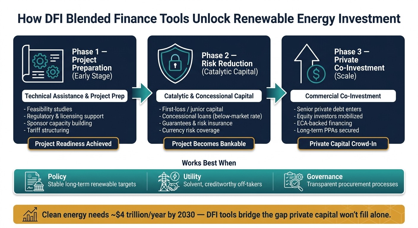 How DFI Blended Finance Tools Unlock Renewable Energy Investment