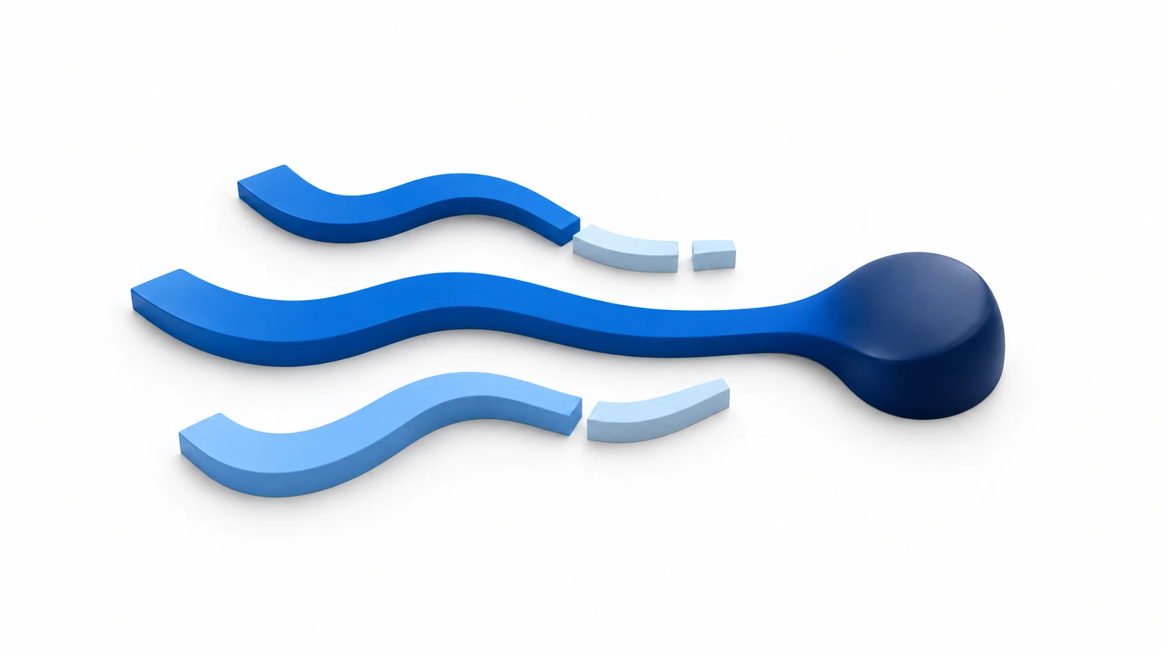 Abstract blue pathways illustrating potential gaps between aesthetic clinic enquiries and consultation bookings
