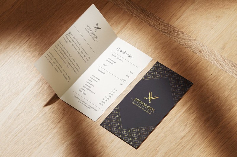 Cennik barbera ze złoceniami