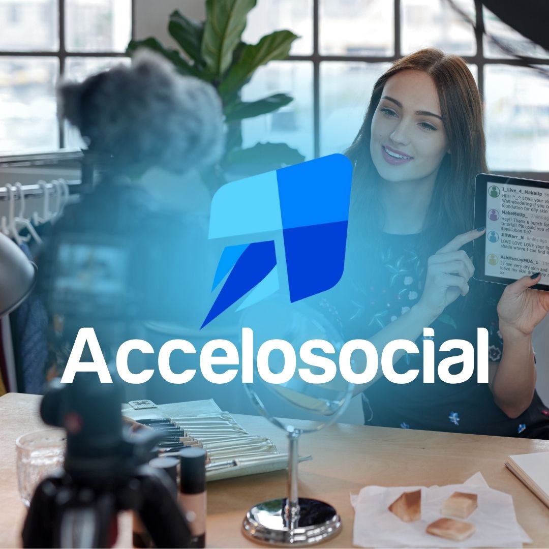 A person holding a smart phone with social media on the screen