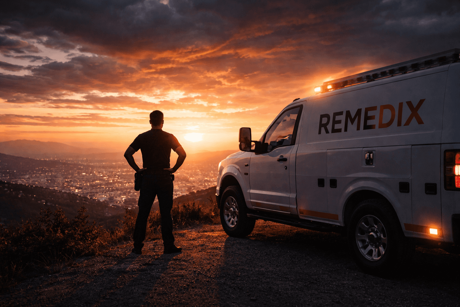 2 men in green and black jacket standing beside orange wall