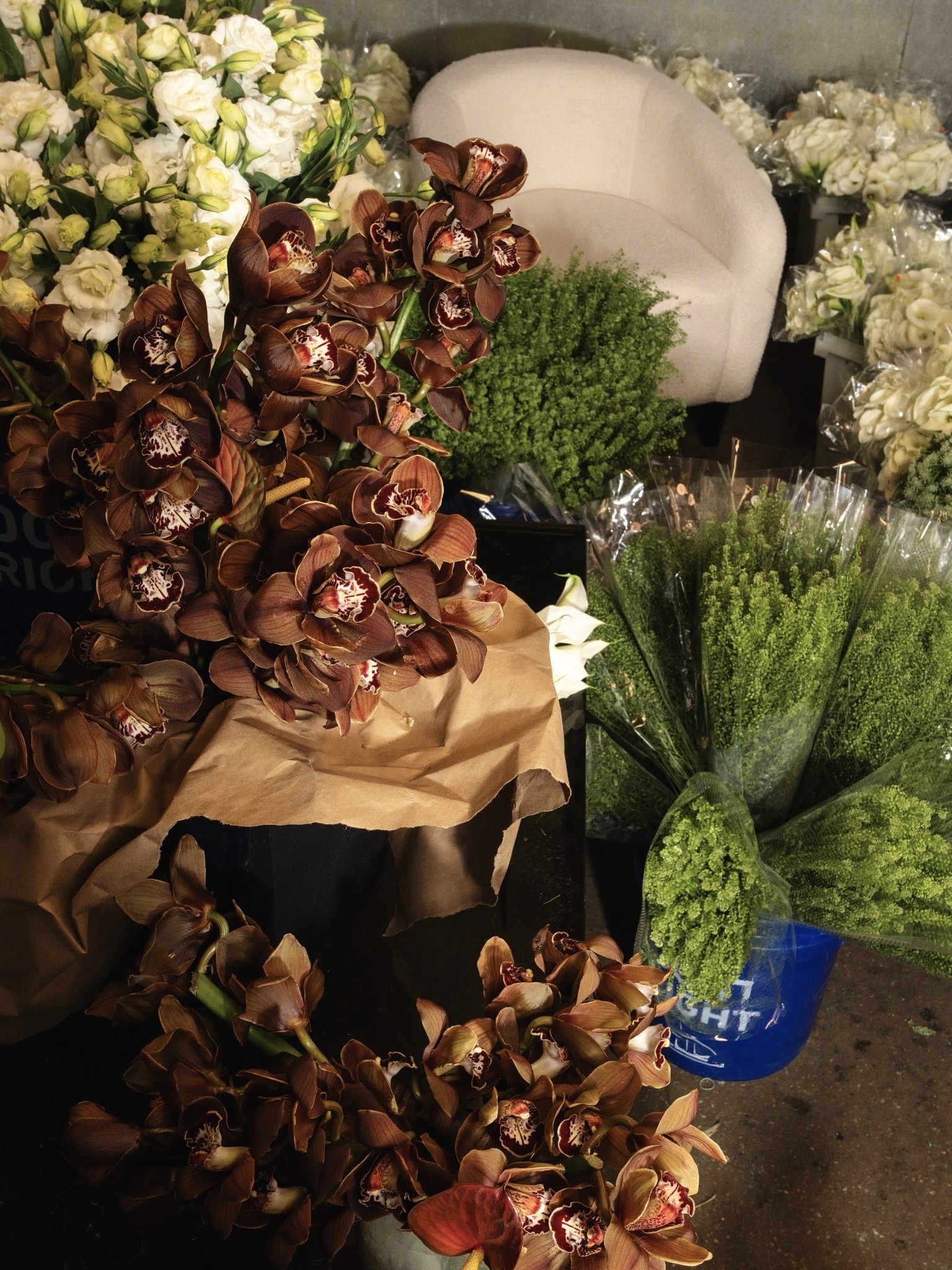 Portrait of John Goodman's floral arrangement