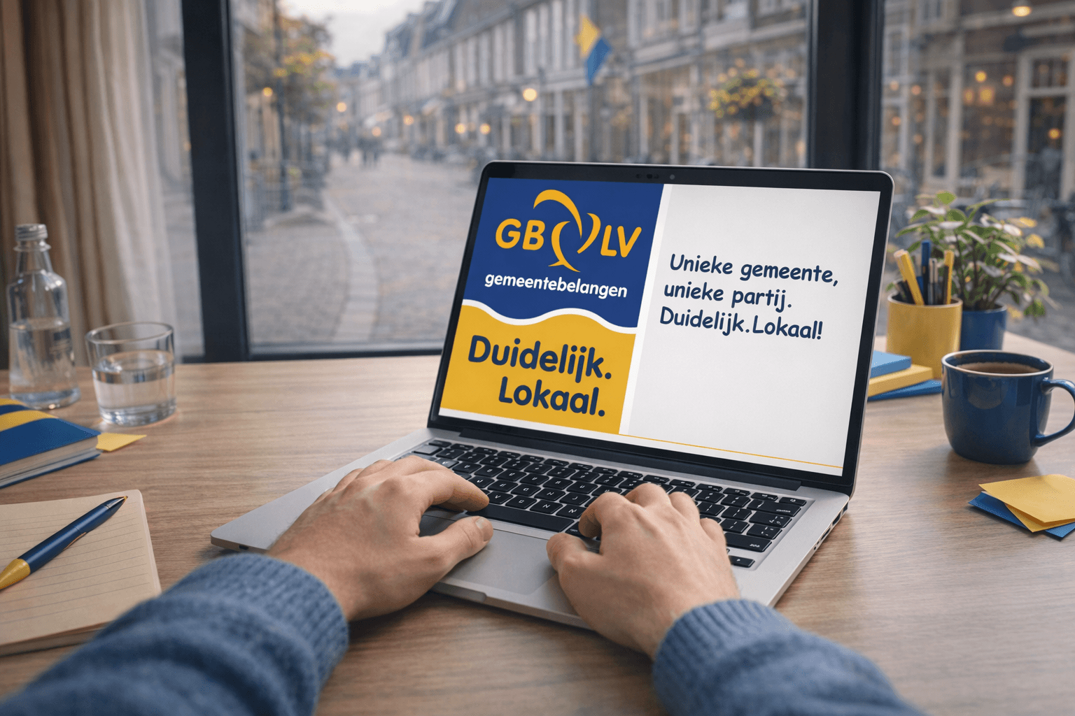 woman holding a phone and man looking at the phone. both are smiling