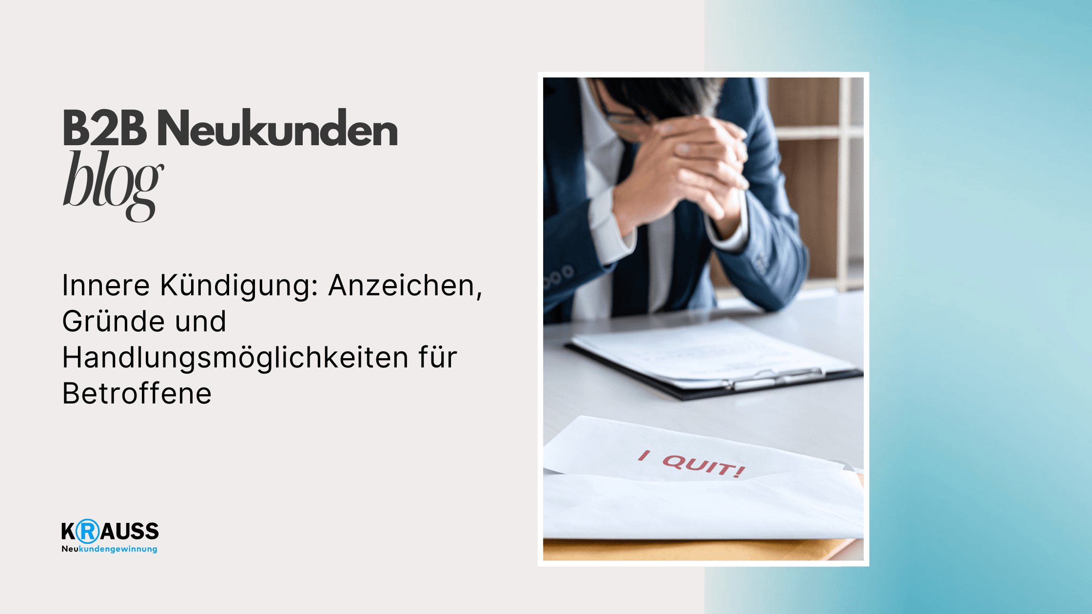 Innere Kündigung: Anzeichen, Gründe und Handlungsmöglichkeiten für Betroffene