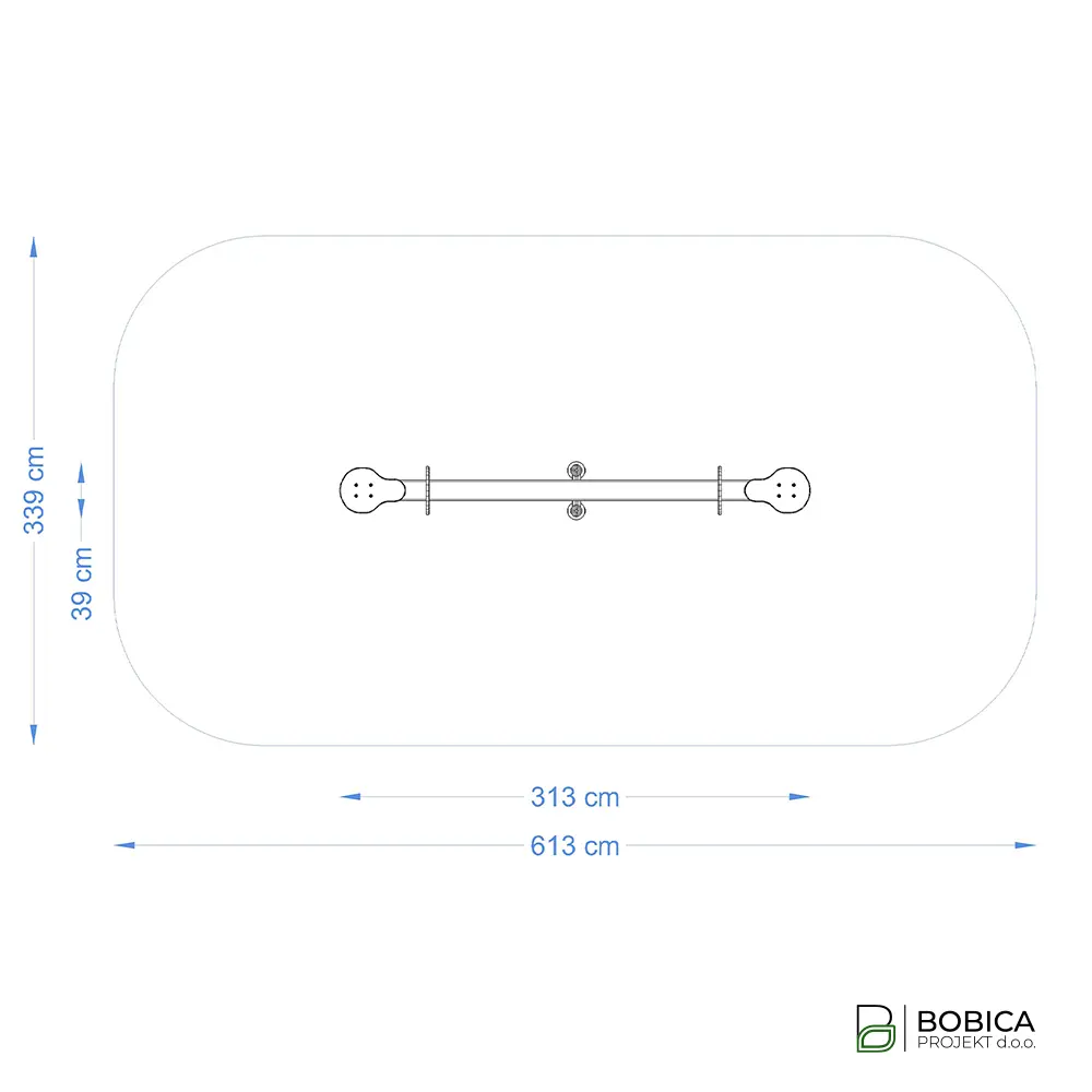 Drvena klackalica za dvoje "EcoSeesaw"
