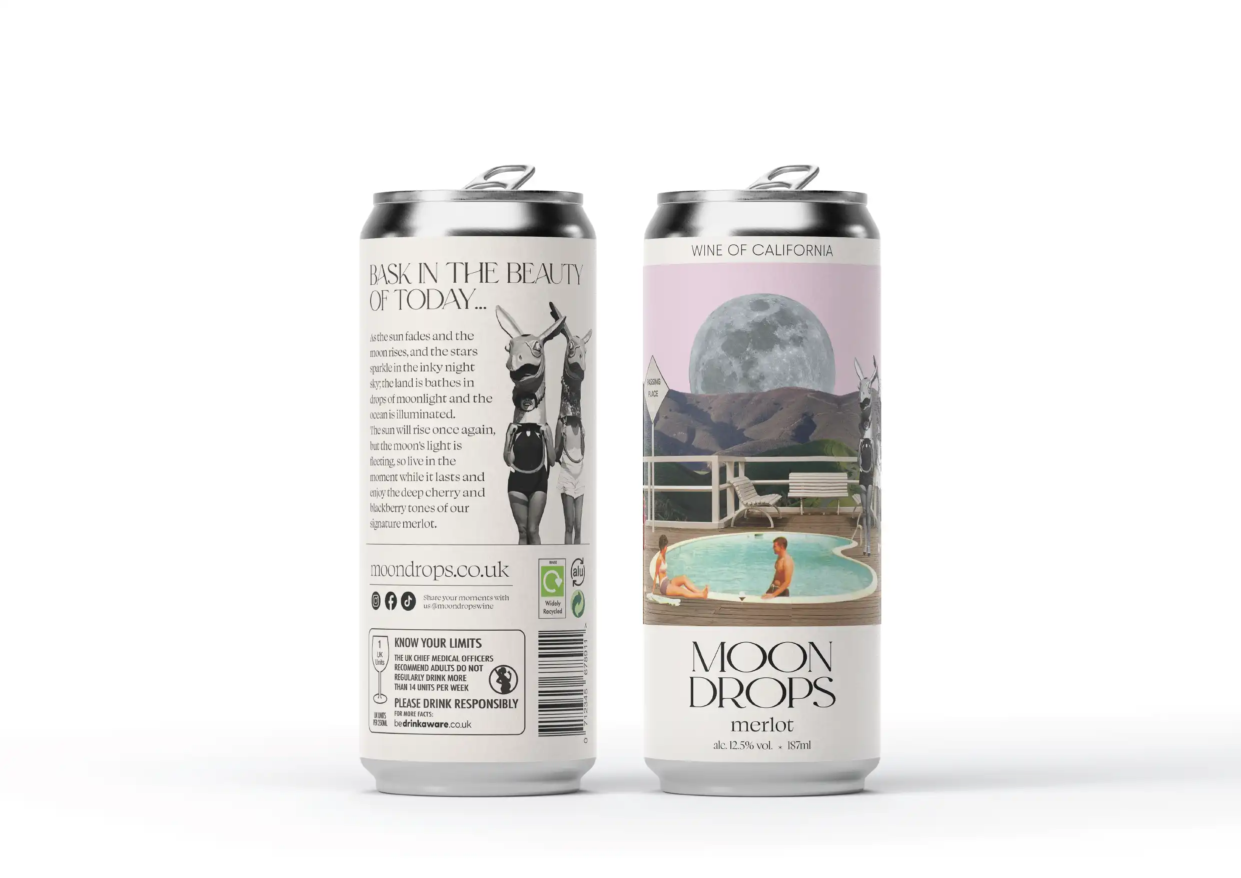 A mockup of the inside of a book, it shows on one page images of people boating in the pools. On the other side theres a column of words, with some slightly faded, being seen though the paper.