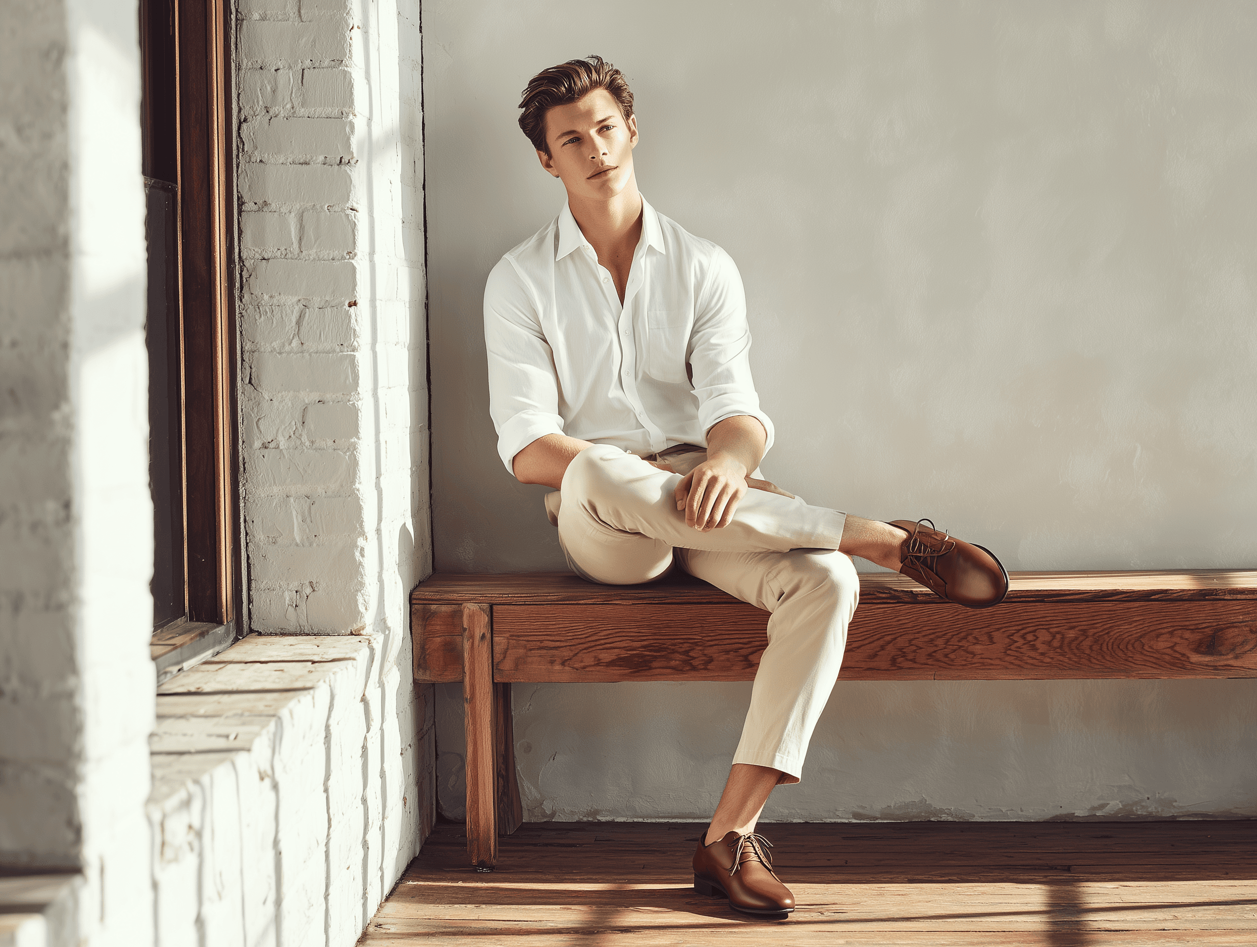 Refined Summer Shirt Set