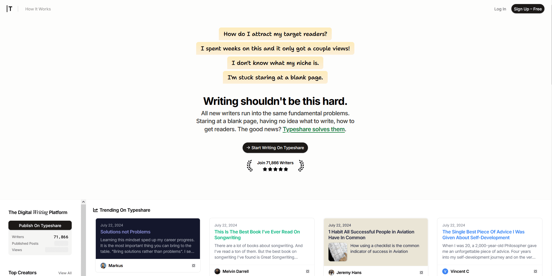 Typeshare Home Page