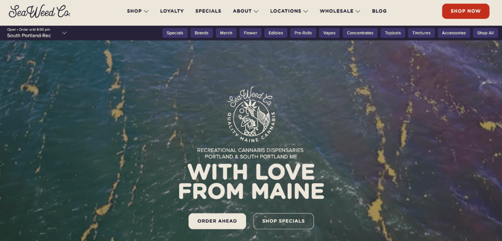 SeaWeed Co. Dispensary Website