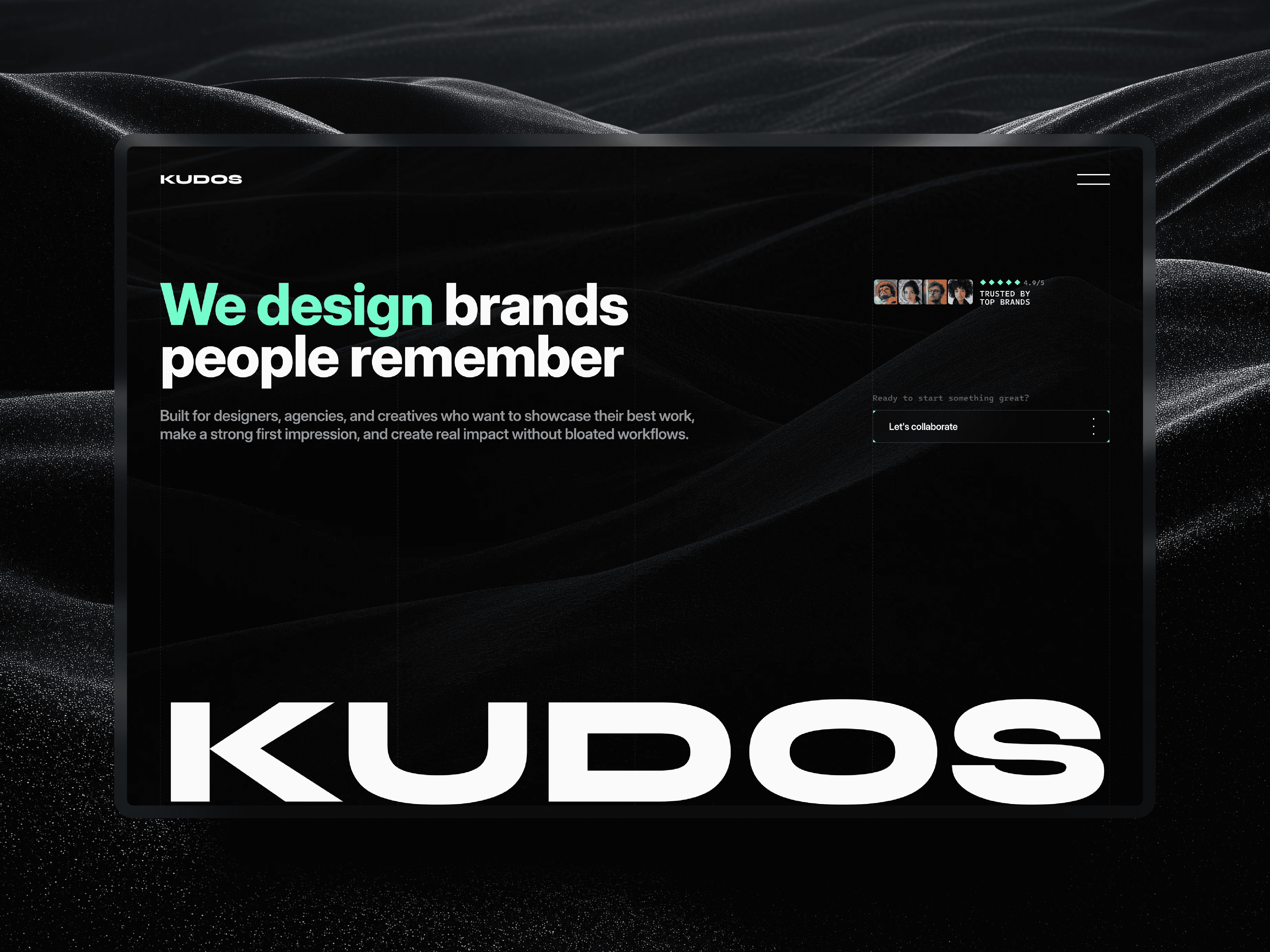 Kudos Screen